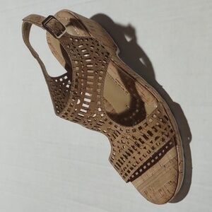 Van Eli Kosey slingback cork heel sandals